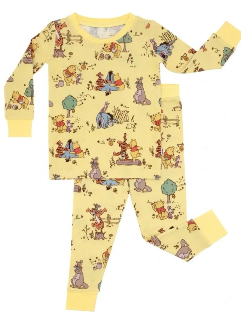 Little Sleepies Winnie-the-Pooh 2 Piece Long Sleeve Pajama Set 3T Bamboo NIB NWT
